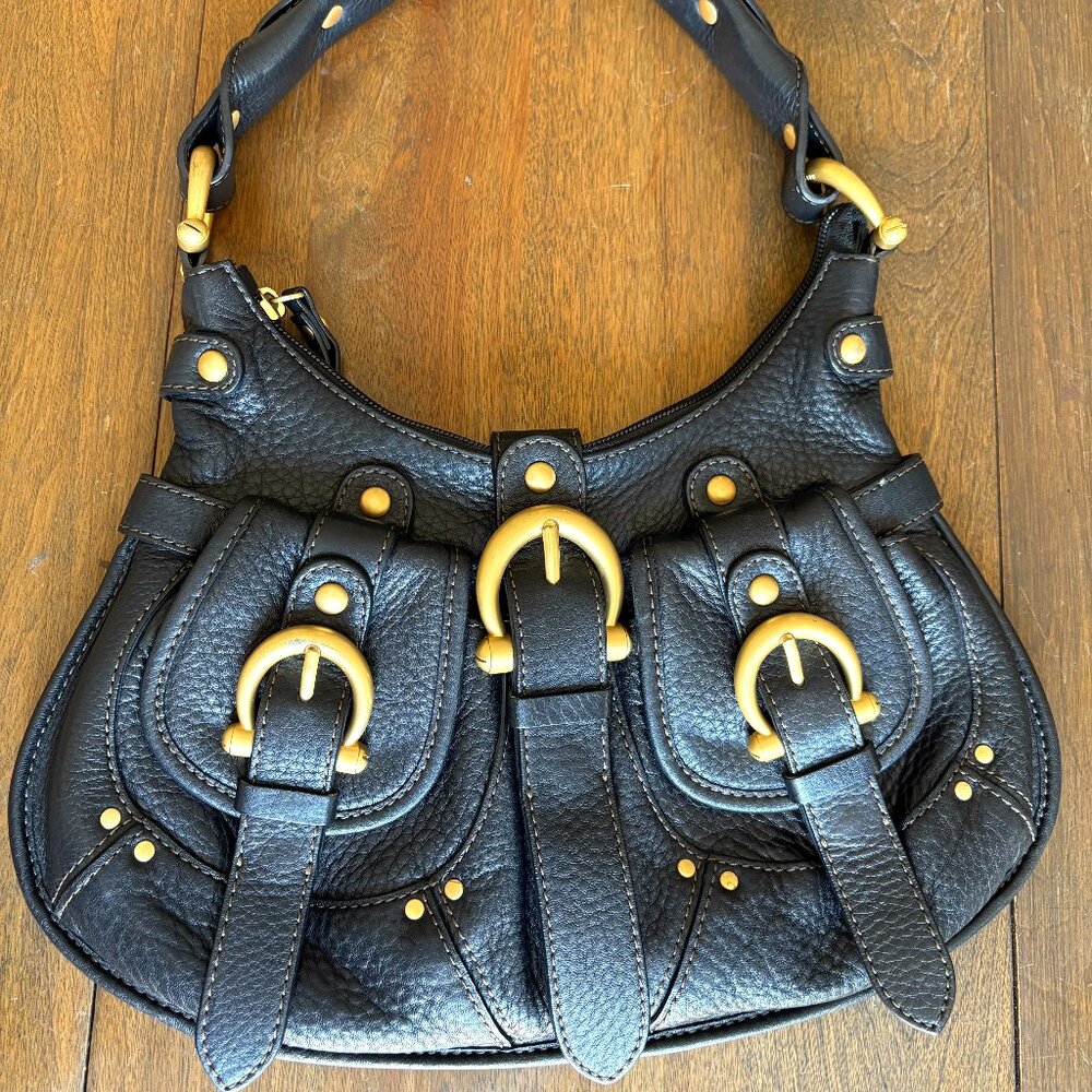 Coccinelle Black Leather Shoulder Bag – Unused Italian Luxury